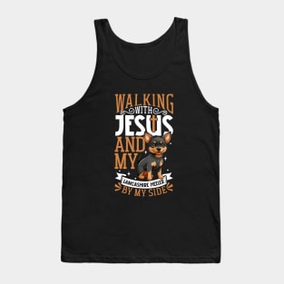 Jesus and dog - Lancashire Heeler Tank Top